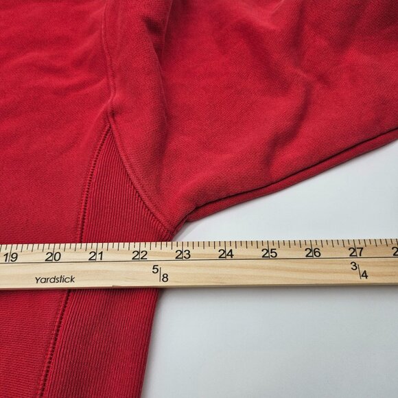 Vintage Champion Reverse Weave Red Sweatshirt Medium Embroidered Logo Crewneck - Picture 6 of 7